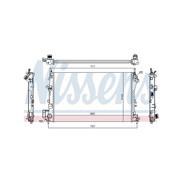Kylare, motorkylning Nissens 63024A NISSENS Kylare, motorkylning Nissens 63024A NISSENS