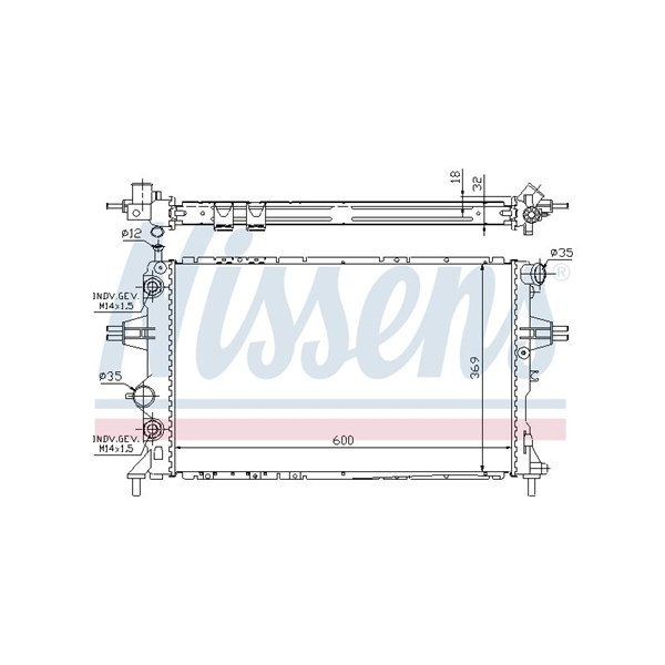 Kylare, motorkylning Nissens 63247A NISSENS