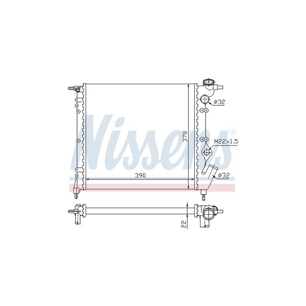 Kylare, motorkylning Nissens 63929 NISSENS