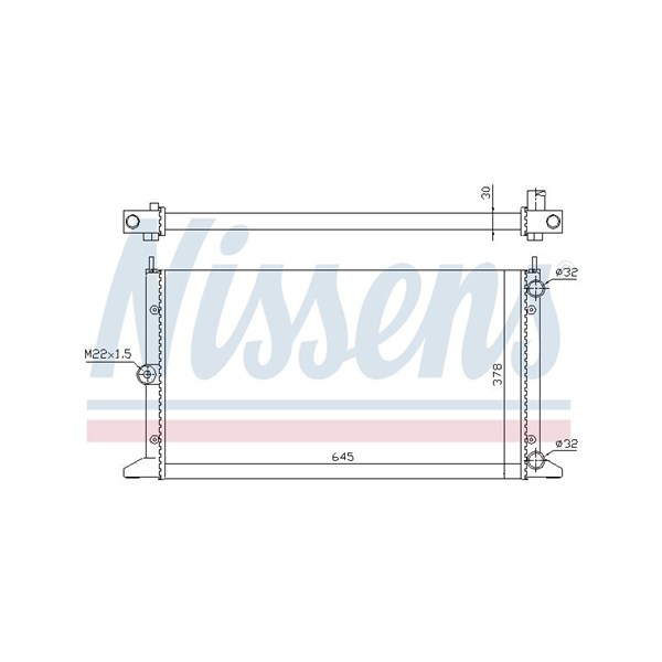 Kylare, motorkylning Nissens 63991 NISSENS