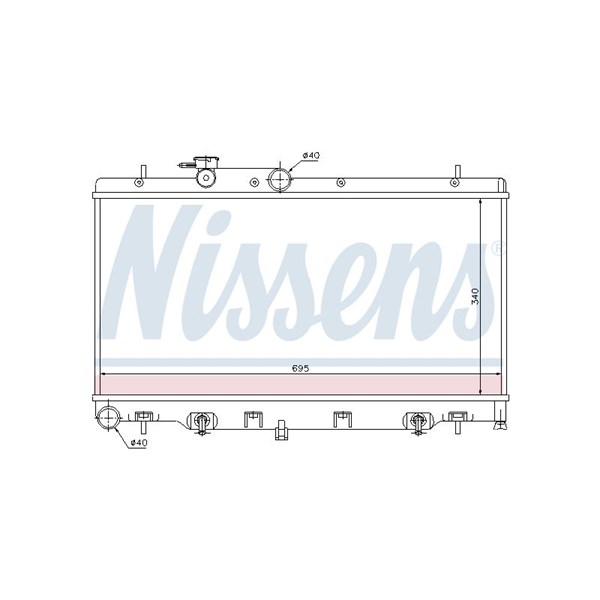 Kylare, motorkylning Nissens 64114 NISSENS Kylare, motorkylning Nissens 64114 NISSENS