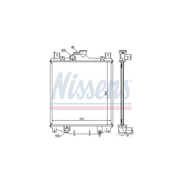 Kylare, motorkylning Nissens 64173A NISSENS