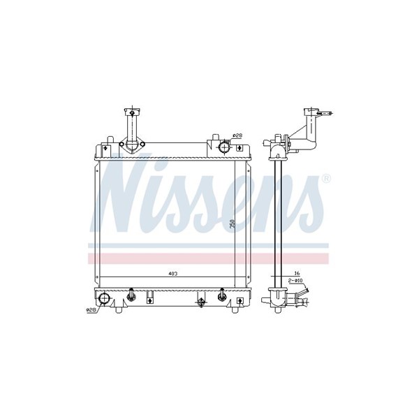 Kylare, motorkylning Nissens 641762 NISSENS