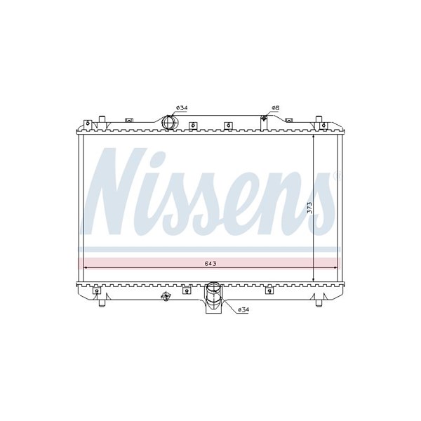 Kylare, motorkylning Nissens 64198 NISSENS Kylare, motorkylning Nissens 64198 NISSENS