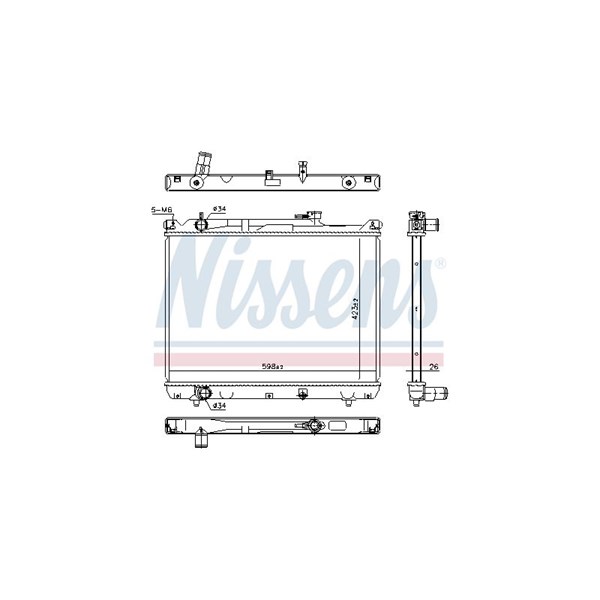 Kylare, motorkylning Nissens 64206 NISSENS
