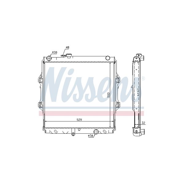 Kylare, motorkylning Nissens 64598A NISSENS Kylare, motorkylning Nissens 64598A NISSENS
