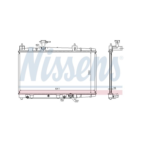 Kylare, motorkylning Nissens 64645A NISSENS Kylare, motorkylning Nissens 64645A NISSENS