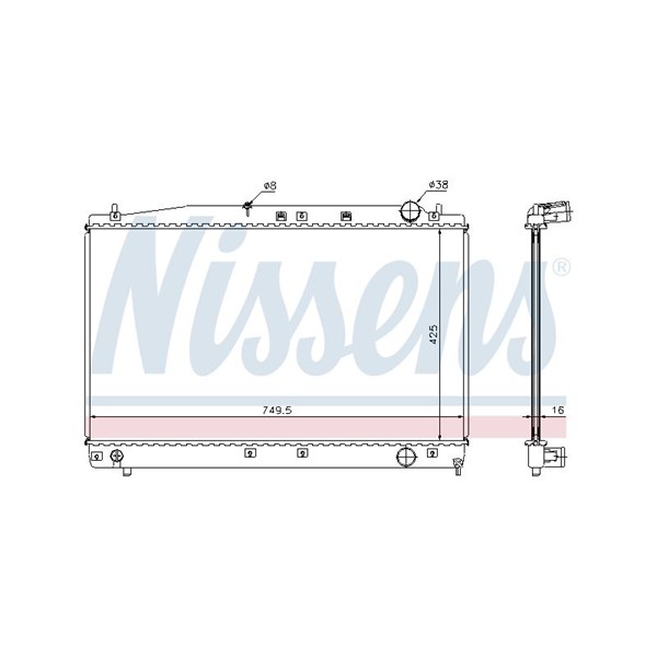Kylare, motorkylning Nissens 64654A NISSENS Kylare, motorkylning Nissens 64654A NISSENS