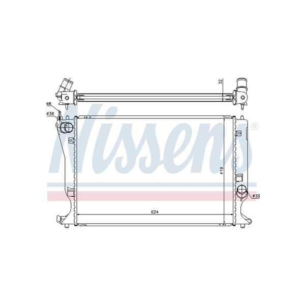 Kylare, motorkylning Nissens 64666A NISSENS Kylare, motorkylning Nissens 64666A NISSENS
