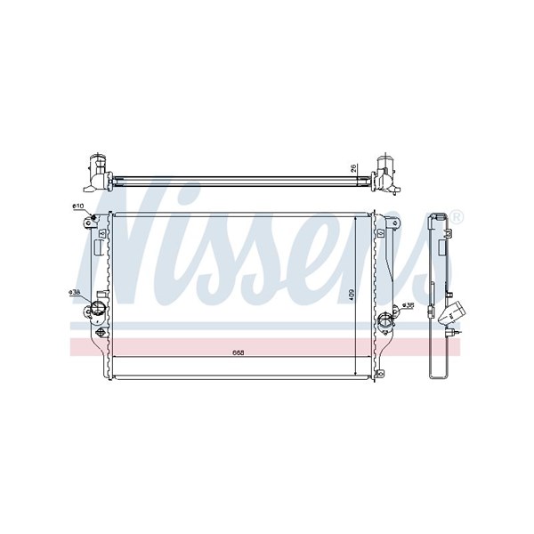 Kylare, motorkylning Nissens 64677A NISSENS Kylare, motorkylning Nissens 64677A NISSENS