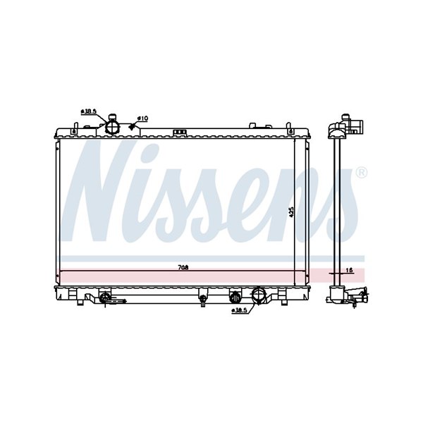 Kylare, motorkylning Nissens 646819 NISSENS Kylare, motorkylning Nissens 646819 NISSENS