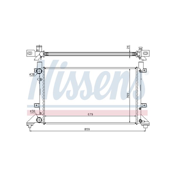 Kylare, motorkylning Nissens 65231A NISSENS