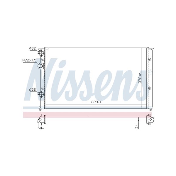 Kylare, motorkylning Nissens 652451 NISSENS
