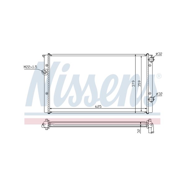 Kylare, motorkylning Nissens 652461 NISSENS