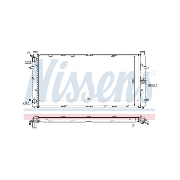Kylare, motorkylning Nissens 65273A NISSENS Kylare, motorkylning Nissens 65273A NISSENS