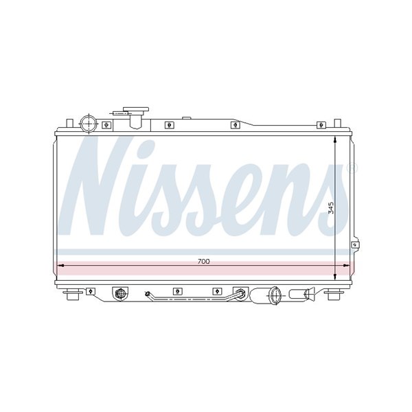 Kylare, motorkylning Nissens 66605 NISSENS Kylare, motorkylning Nissens 66605 NISSENS