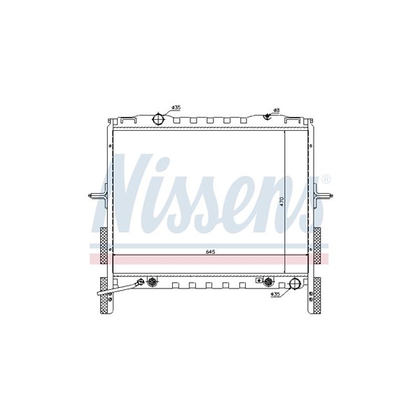 Kylare, motorkylning Nissens 66657 NISSENS