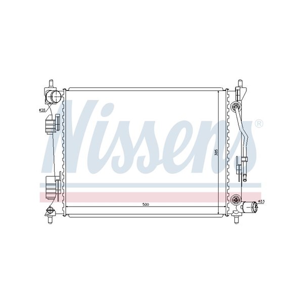 Kylare, motorkylning Nissens 66757 NISSENS