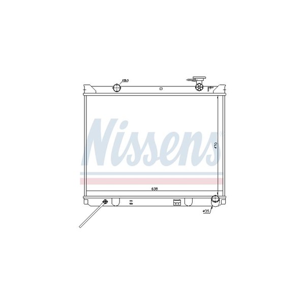 Kylare, motorkylning Nissens 66766 NISSENS