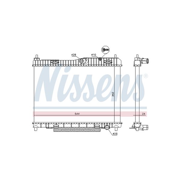 Kylare, motorkylning Nissens 66859 NISSENS