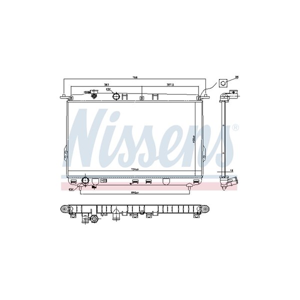 Kylare, motorkylning Nissens 67026 NISSENS