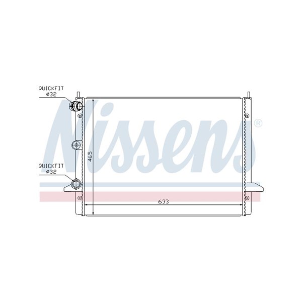 Kylare, motorkylning Nissens 67303 NISSENS