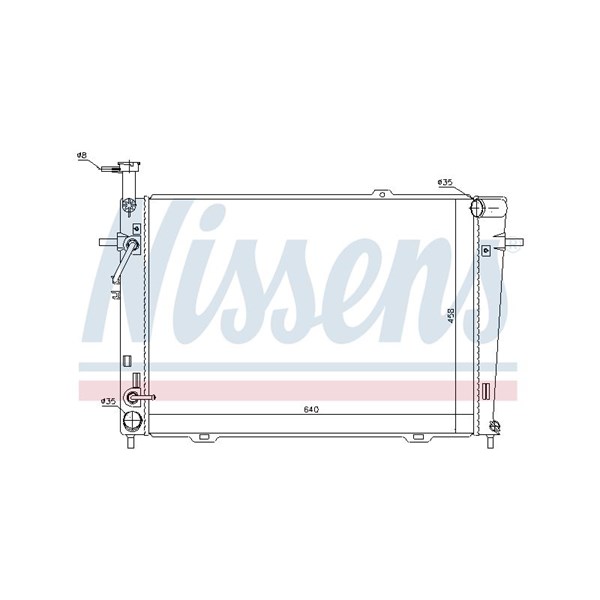 Kylare, motorkylning Nissens 67479 NISSENS