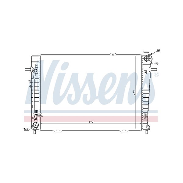 Kylare, motorkylning Nissens 67486 NISSENS