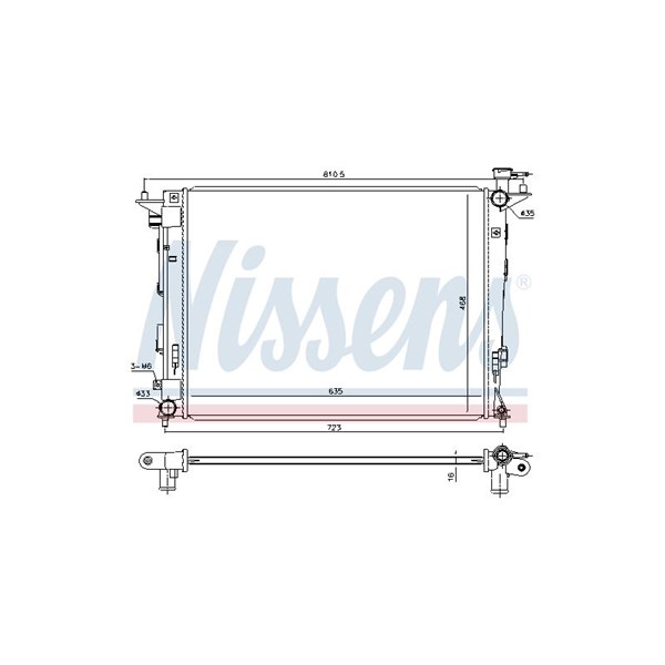 Kylare, motorkylning Nissens 675018 NISSENS
