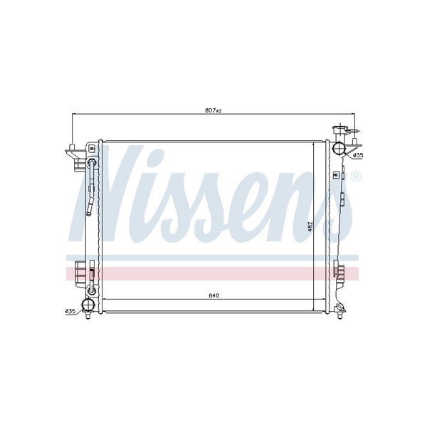 Kylare, motorkylning Nissens 67514 NISSENS Kylare, motorkylning Nissens 67514 NISSENS