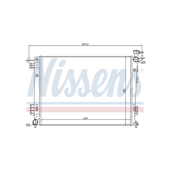 Kylare, motorkylning Nissens 67515 NISSENS Kylare, motorkylning Nissens 67515 NISSENS