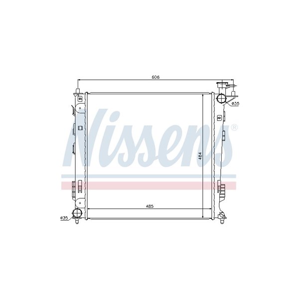 Kylare, motorkylning Nissens 67517 NISSENS