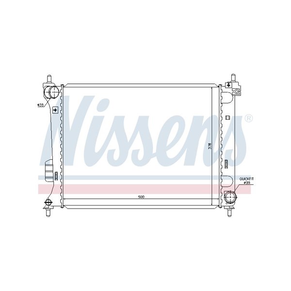 Kylare, motorkylning Nissens 67609 NISSENS