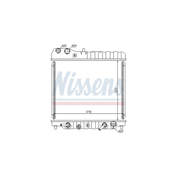 Kylare, motorkylning Nissens 68111 NISSENS
