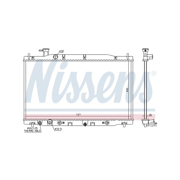 Kylare, motorkylning Nissens 68139 NISSENS