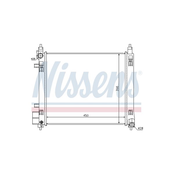 Kylare, motorkylning Nissens 68720 NISSENS