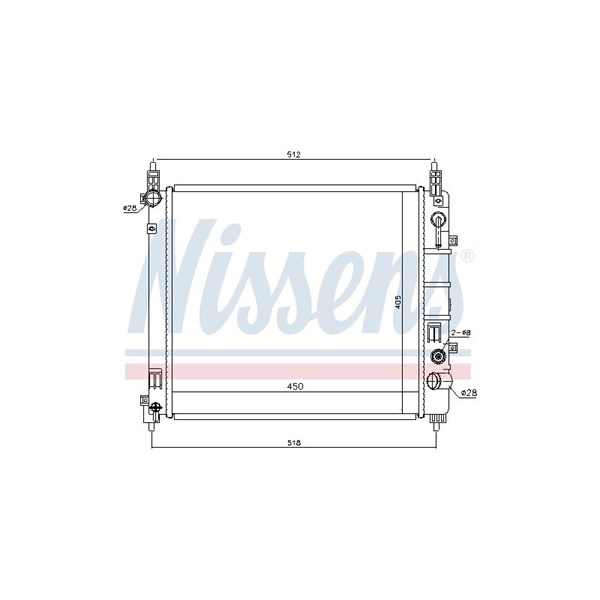 Kylare, motorkylning Nissens 68796 NISSENS