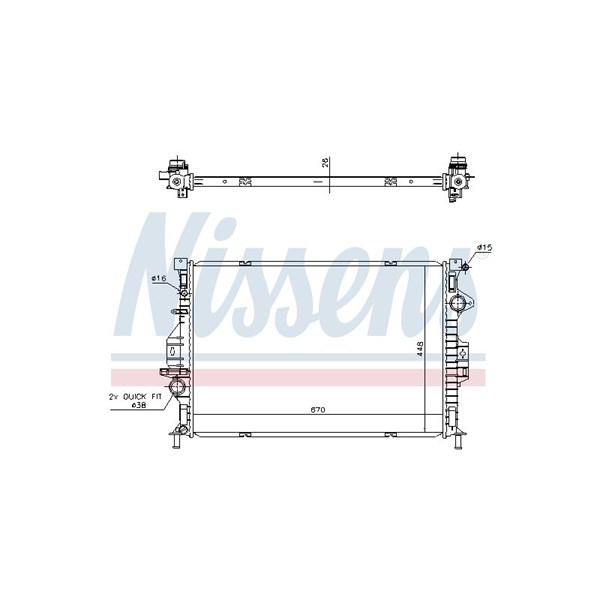 Kylare, motorkylning Nissens 69249 NISSENS