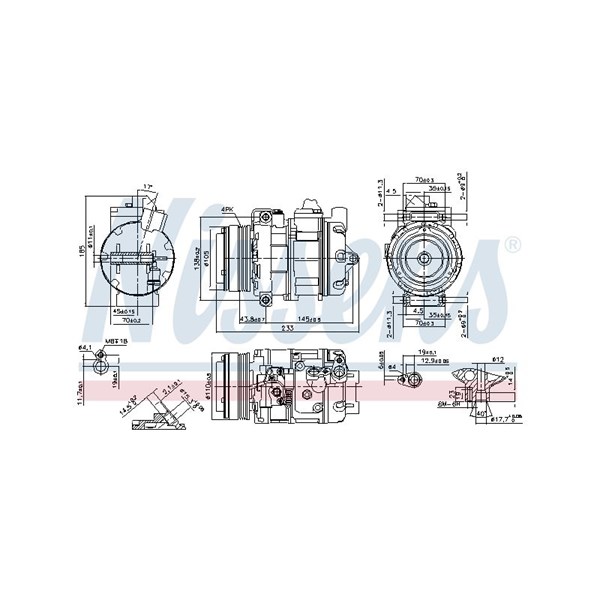 Kompressor, klimatanläggning Nissens 890292 NISSENS