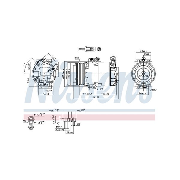 Kompressor, klimatanläggning Nissens 89042 NISSENS Kompressor, klimatanläggning Nissens 89042 NISSENS