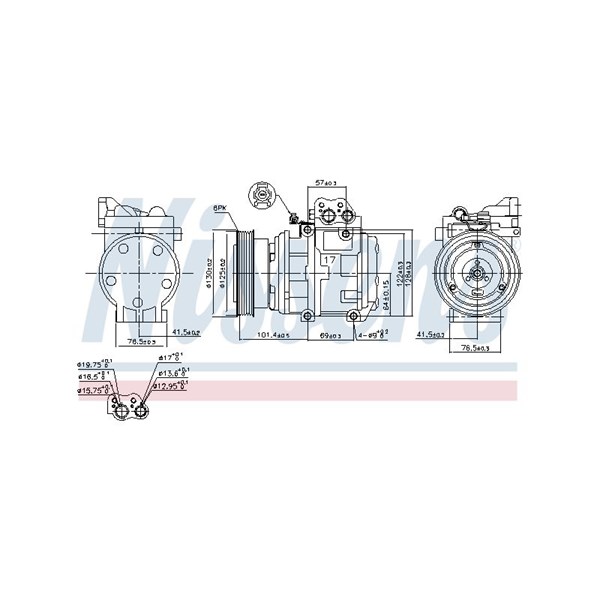 Kompressor, klimatanläggning Nissens 89153 NISSENS