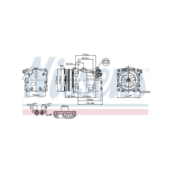 Kompressor, klimatanläggning Nissens 89203 NISSENS Kompressor, klimatanläggning Nissens 89203 NISSENS