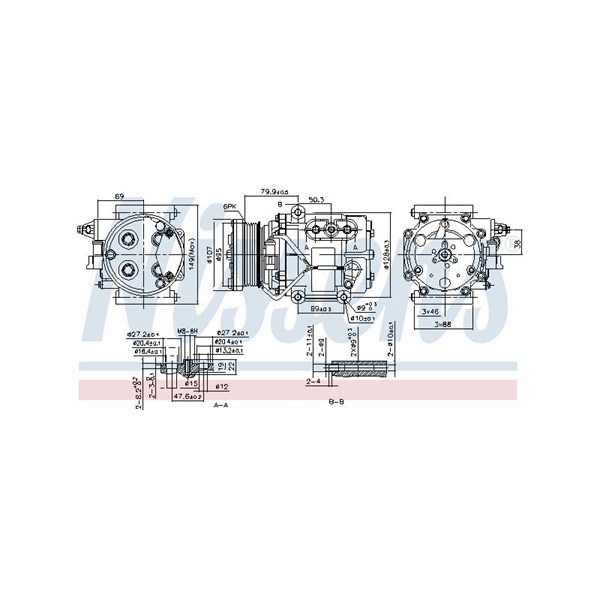 Kompressor, klimatanläggning Nissens 89240 NISSENS Kompressor, klimatanläggning Nissens 89240 NISSENS