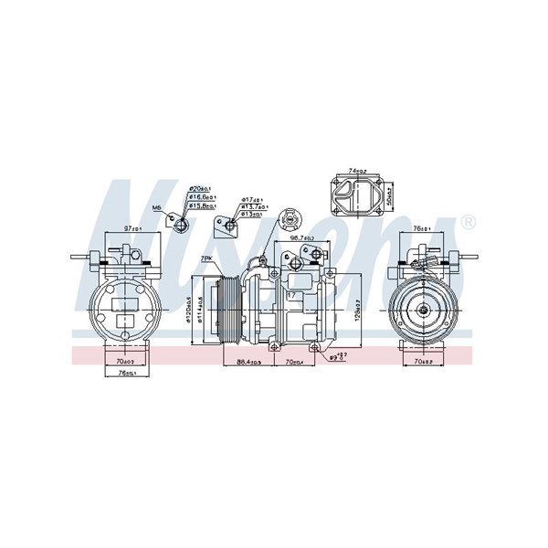 Kompressor, klimatanläggning Nissens 89256 NISSENS