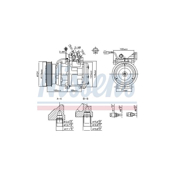 Kompressor, klimatanläggning Nissens 89265 NISSENS