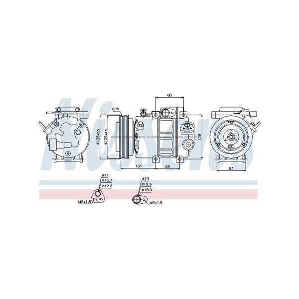 Kompressor, klimatanläggning Nissens 89298 NISSENS