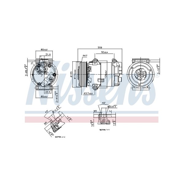 Kompressor, klimatanläggning Nissens 89323 NISSENS