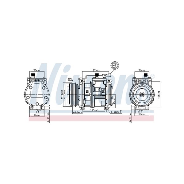 Kompressor, klimatanläggning Nissens 89329 NISSENS Kompressor, klimatanläggning Nissens 89329 NISSENS
