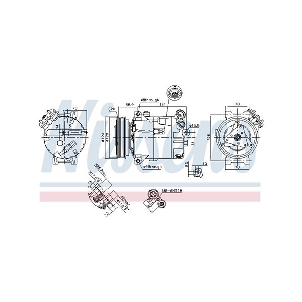 Kompressor, klimatanläggning Nissens 89343 NISSENS