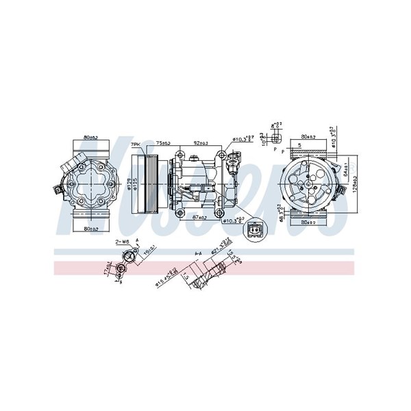 Kompressor, klimatanläggning Nissens 89372 NISSENS